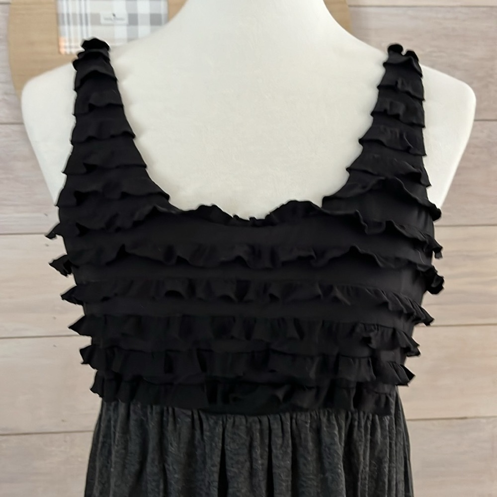 Anthro Weston Wear Black Gray Tank L - Picture 2 of 4